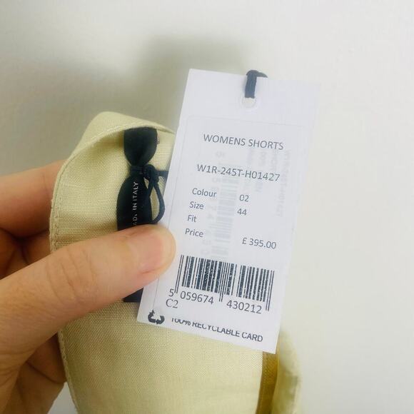 Paul Smith women’s high-waist linen shorts size 8 - Picture 7 of 8